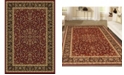 KM Home CLOSEOUT! 1318/1531/BURGUNDY Navelli Red 5'5" x 8'3" Area Rug